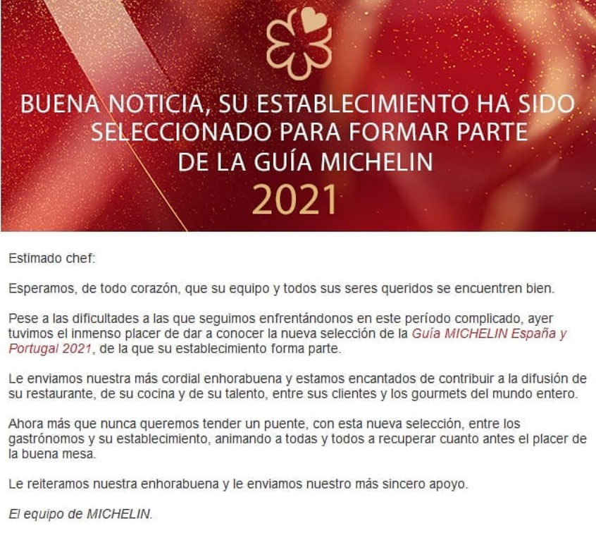 Mención Michelín 2021